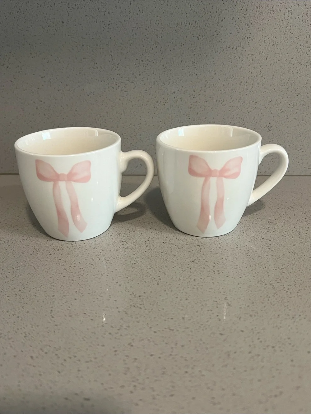 Pink bow espresso shot cups